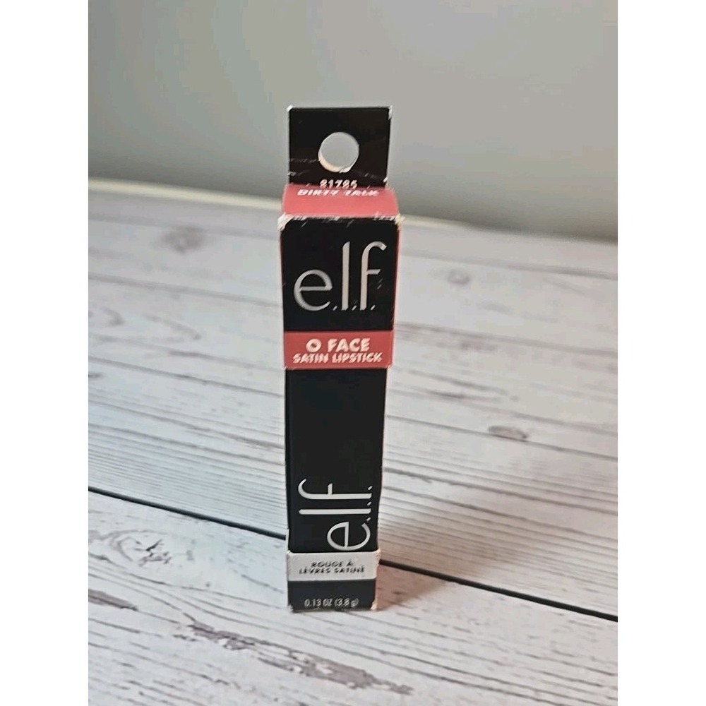 e.l.f. O Face Satin Lipstick, Nourishing & Long-Lasting Lipstick, Dirty Talk